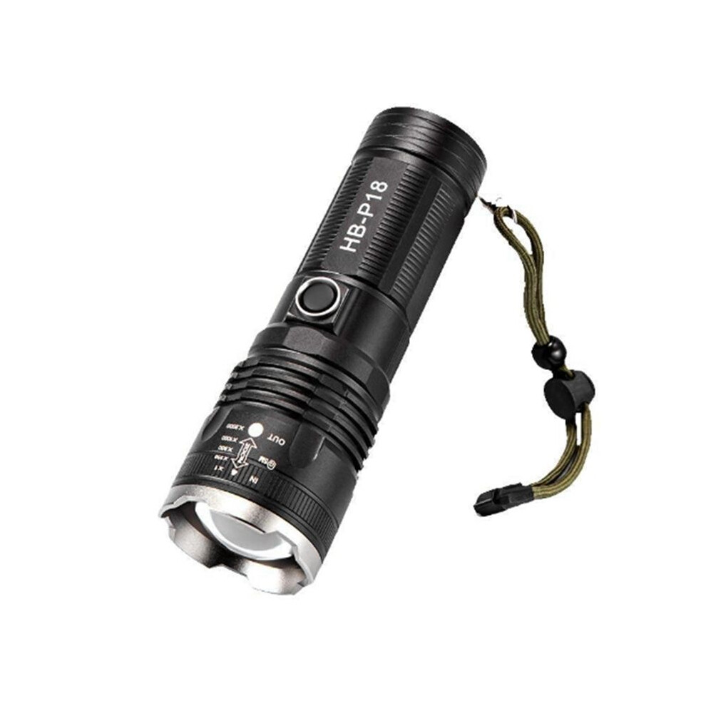 Outdoor Portable Strong Led Flash Emergency Waterproof Flash Zoom Long-Range Flash Light 6033212252084