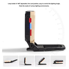 Luce da Lavoro COB, Luce da Lavoro Ricaricabile Tramite USB, Lampada da Sospensione Magnetica Portatile, Luci di Emergenza per Campeggio All'Aperto C