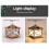 Outdoors LED Solar Lights Waterproof Solar Column Light with Remote Control LED Light for Garden Patio 5