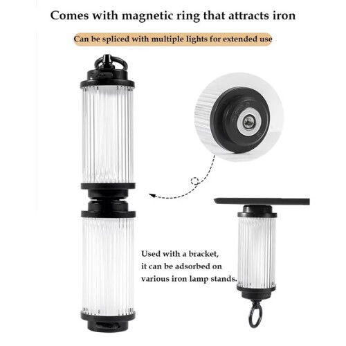 Rechargeable USB Flashlight - Waterproof Outdoor Camping Lantern, Portable Lighting Lamp for Exploration 2