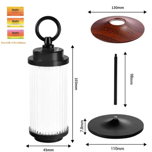 Rechargeable USB Flashlight - Waterproof Outdoor Camping Lantern, Portable Lighting Lamp for Exploration 1