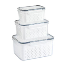 Supports alimentaires en plastique polyvalents, conteneur