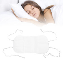 Wiederverwendbare Bio-Baumwoll-Kastoröl-Packung 43x23cm Mit verstellbarem Riemen Weiß