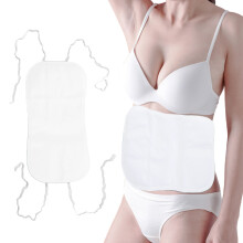 Reusable Organic Cotton Castor Oil Pack, 43x23cm, Adjustable Strap