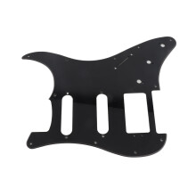 GITARREN-Pickguard Schwarz PVC Schutzpaneel mit Aluminumfolie GSSH68