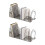 Lot de 2 serre-livres de bureau, 4 compartiments,-Bleu 1