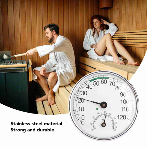 Thermo-Hygrometer 0–120C Edelstahl Indoor Messgerät 1