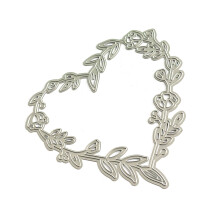 Heart Wreath Die Cut Stencils Scrapbooking Embossing Tool Carbon