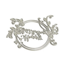 Wreath Cutting Dies Happy Birthday Metal Die Cut for Paper Card