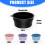 Foldable Ice Facials Washbasin Silicone Face Ice Bath-Purple 4