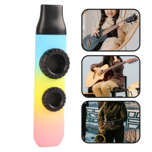 Professionelles Kunststoff-Kazoo mit 10 Flöten-Diaphragmen, Dreifarbiger Farbverlauf