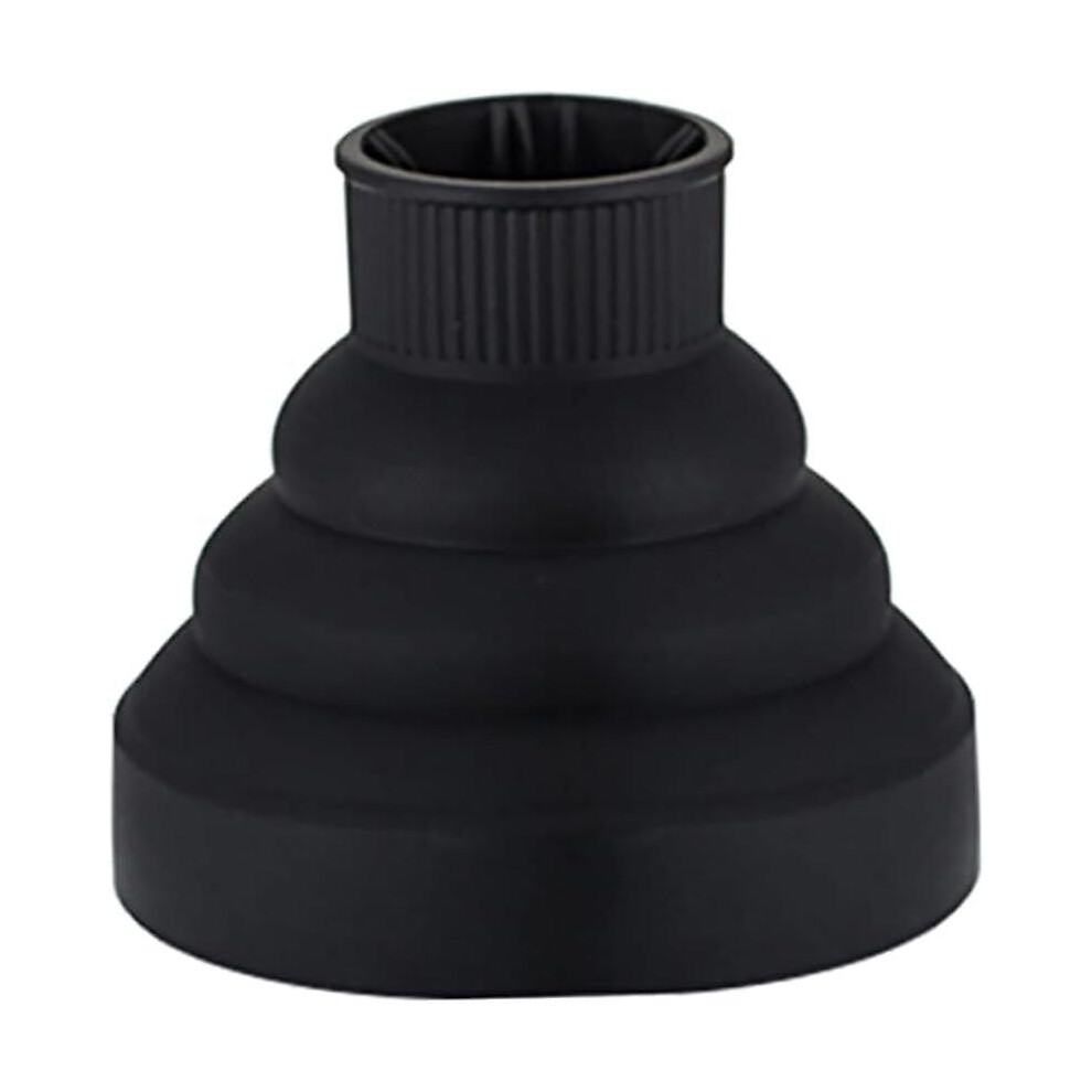 Foldable Hair Dryer Diffuser Attachment, Space-Saving and Portable, Heat-Resistant Silicone Protects Your Hair from Concentrated Heat, Universal