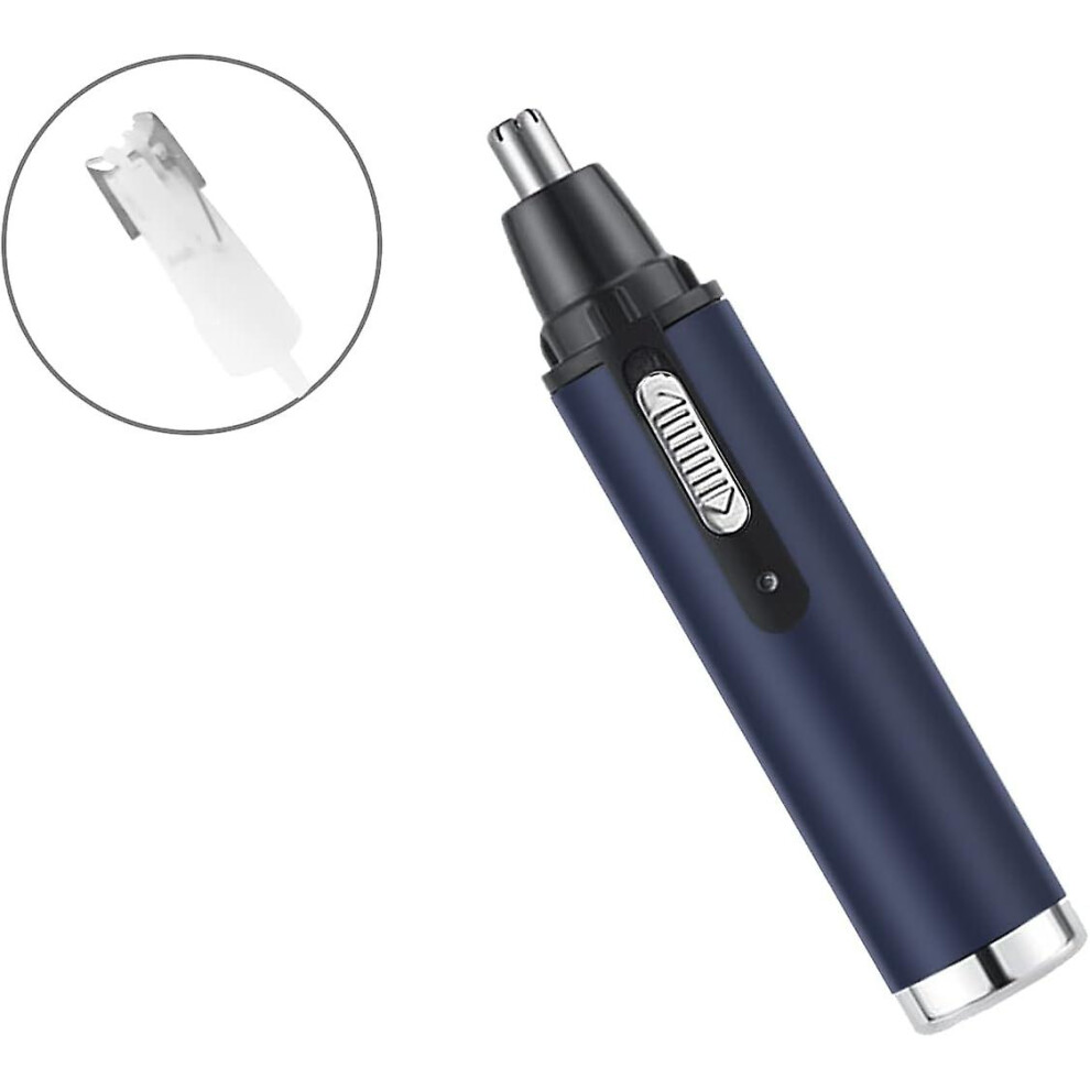 Silent Design Nose Hair Trimmer For Men And Women, Washable Cutter Head Painless Eyebrow & Facial Hair Trimmer, Stainless Steel Multipurpose