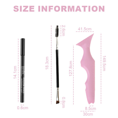 Σετ μολυβιών eyeliner πολυτελείας με έντονο χρώμα, μακιγιάζ ματιών μακράς διαρκείας 1