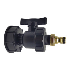 Versatile IBC Tote Adapter, Easy Installation Water Tank Adapter with High-flow Core Valve for Double Protection and Sun-proof Applications