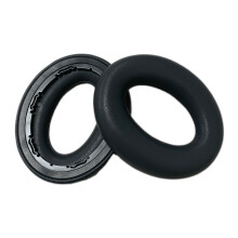 1 Pair Leather Ear Pad for Wireless Bluetooth-compatible-Black