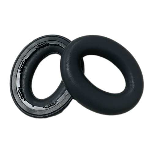 1 Pair Leather Ear Pad for Wireless Bluetooth-compatible-Black