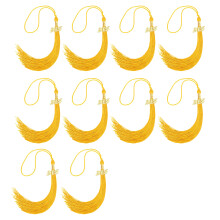 10Pieces Graduation Tassels 2025 Graduation Hat Tassels-Yellow