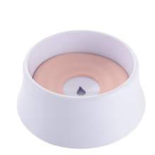 Ciotola galleggiante per animali domestici, realizzata in plastica di polistirene e silicone, capienza generosa per animali di grossa taglia (ROSA)