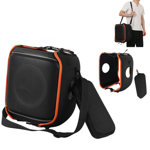 All Purpose Speaker Case Carrying Case With Secure Strap for 2