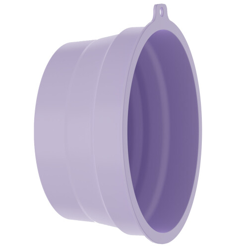 Foldable Ice Facials Washbasin Silicone Face Ice Bath-Purple