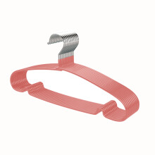 Pak van 10 antislip kleerhangers voor slaapzalen thuis,-Roze