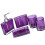 Ensemble de vanité en acrylique de luxe, porte-brosse à-Violet 1