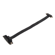 Snelle PCI-E riser-kabel, flexibele kabel voor 1U/2U-chassis, compatibele vergulde connector, compact ontwerp, eenvoudig te installeren, verlengkabel