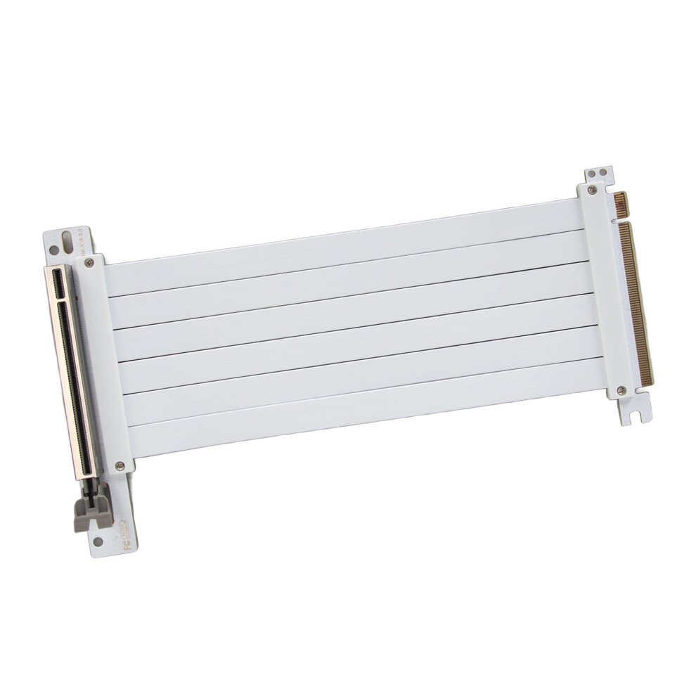 Pcie 3.0 X16 Riser Cable 30Cm Flexible 90 Extension Card White 6941370006749