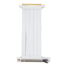 High-Speed PCIe 4.0 X16 Riser Cable 50cm White Flexible Extension