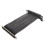 Black PCIE 3.0 X16 Riser Cable 180 Flexible Dual Reverse Connector 40cm 15