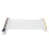 High-Speed PCIe 4.0 X16 Riser Cable 50cm White Flexible Extension 9