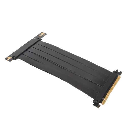 Câble Riser PCIe 4.0 X16 de 20 cm, flexible, extension GPU noir, 128 Gbps