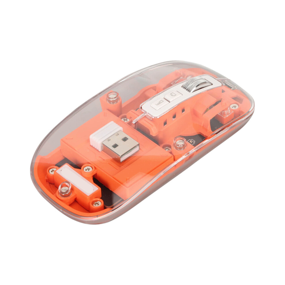 Wireless 2.4G Bluetooth Rgb Mouse 2400 Dpi Rechargeable Orange 5061370007513