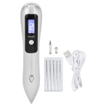 Portable Acupuncture Pen with Rechargeable Battery, Adjustable Intensity and Red Light Therapy for Precision Treatments, Wireless Design for Home Use