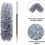 Microfiber Feather Dusters for High Ceiling Cleaning, Extendable Duster with 100 Inch Extension Pole & Replaceable Bendable Head, Washable Microfiber 3