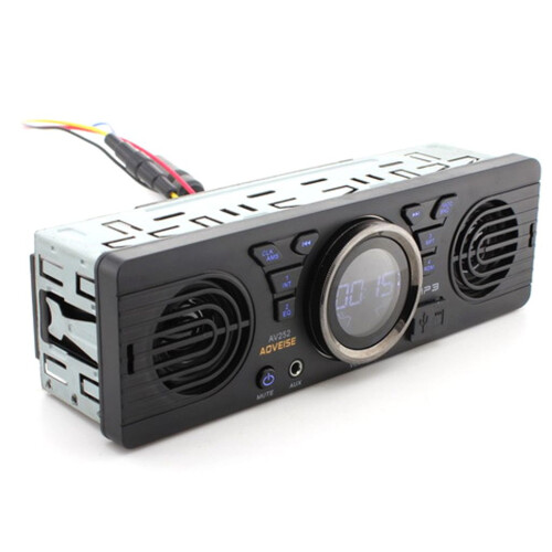 Solution audio compacte pour voiture, système 1 DIN avec Bluetooth 5.0 intégré pour une diffusion musicale fluide, compatible USB, carte TF et 1