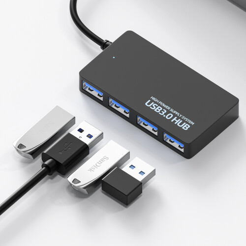 Εξαιρετικά λεπτός διανομέας USB, ταχύτατη μετάδοση για υπολογιστή, φορητό 1