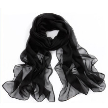 Solbeskyttende chiffongskjerf for kvinner, elegante, glatte og lette sjal for reiser, mykt materiale, pustende sjal for varmt vær og utendørs bruk