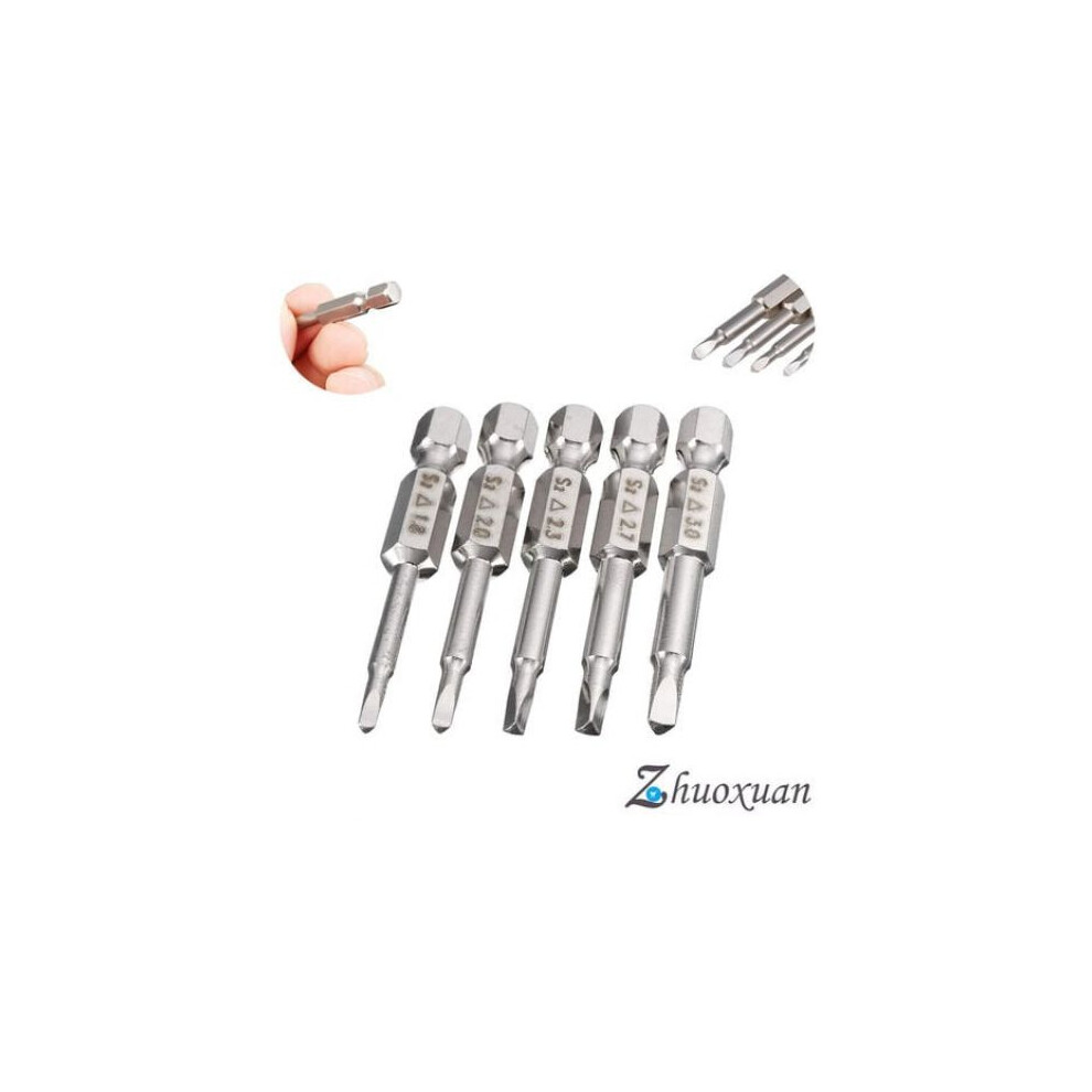 Hex Shank Magnetic Triangle Head Screwdriver Bit Set, Anti-Rust Anti-Skid Bits For Pneumatic Screwdrivers Compatible, 50Mm Length 9173940308602