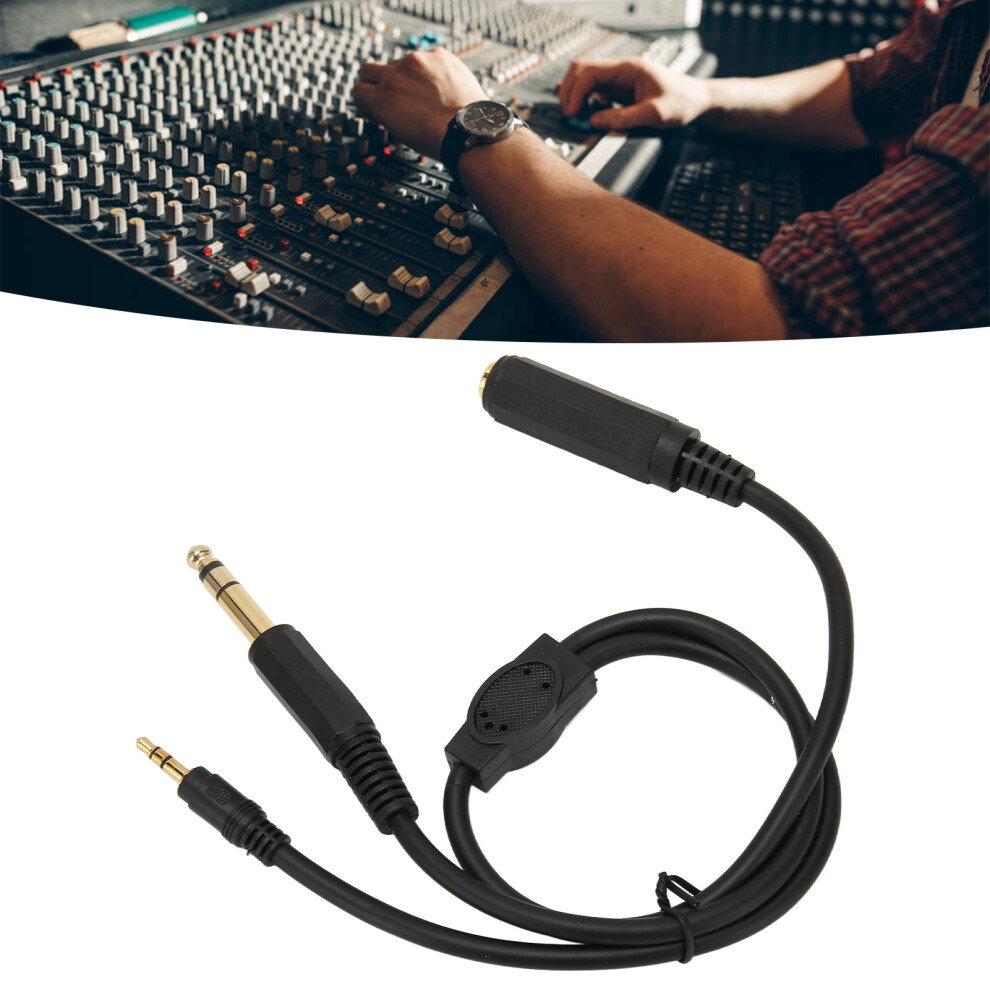 6.35Mm Female To 6.35Mm & 3.5Mm Male Y Splitter Cable 50Cm 8431370009386