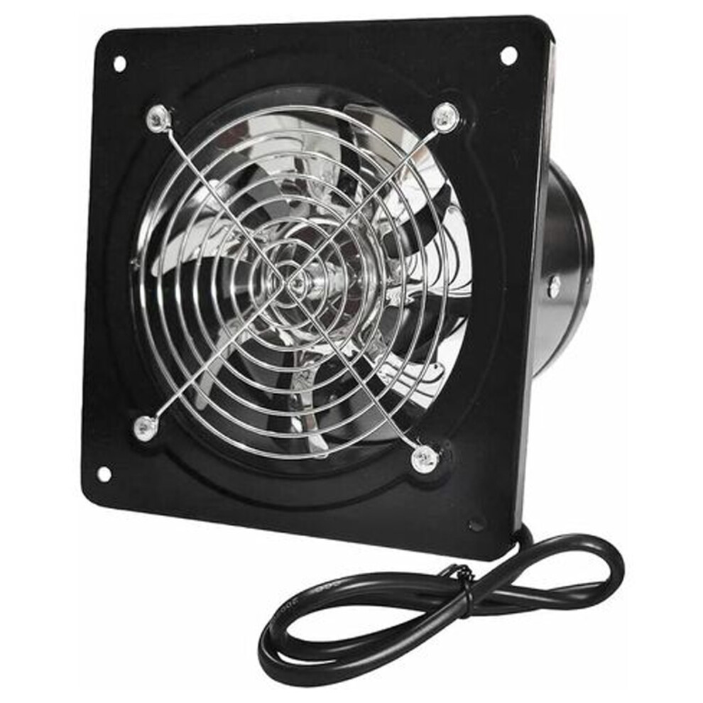 Metal Frame Ventilation Fan, 150Mm Stainless Steel Blades Exhaust Fan With Easy Installation For Workshops, Basements, And More 9405630988734
