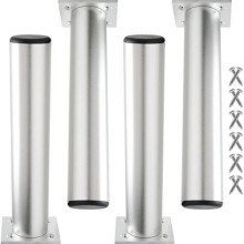Aluminum Alloy Furniture Legs for Shelves, Stainless Steel Furniture Legs with Easy Installation, Furniture Feet Cabinet Legs for Sofa Table Cabinet,