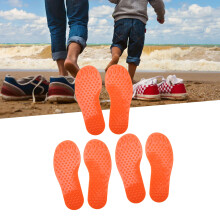 Footprints Marker PVC 3 Pairs Foot Shaped Indoor & Outdoor Training Pads Orange