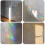 Prism Pattern Window Stickers, Reusable and Practical Anti-Collision Decals for Bird Protection, 4 Sheets 2