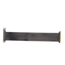 Skærmet PCIe-forlængerkabel med 180-graders hun-PCIe-stik, højhastigheds-GPU-riser, der understøtter PCIe 4.0-båndbredde og universel