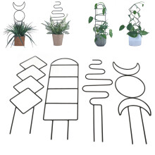 4 Stück Eisen-Pflanzenrankenstütze-Set, 33x10cm Kletterhilfe für Innen- und Außenbereich
