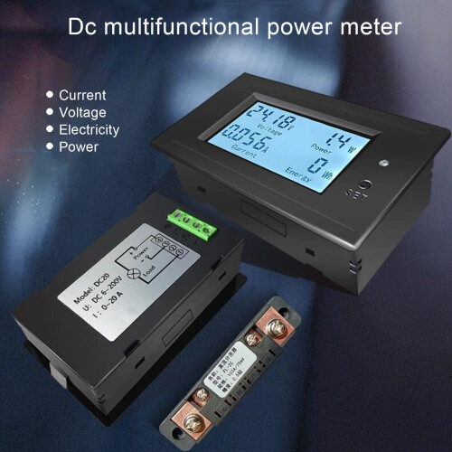 Voltmetro Ammeter Power Meter Digitale LCD 6-200V, Display in ABS 1