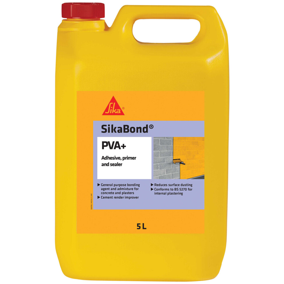 Everbuild Sikabond Pva+, 5 Litre