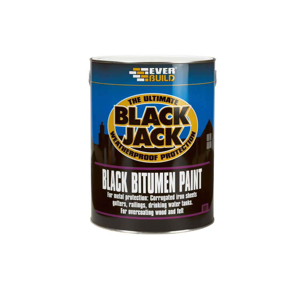 BLACK JACK 1 LITRE BLACK BITUMEN PAINT (901)